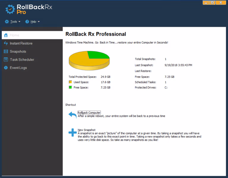 RollBack Rx Pro screenshot RollBack Rx Pro screenshot