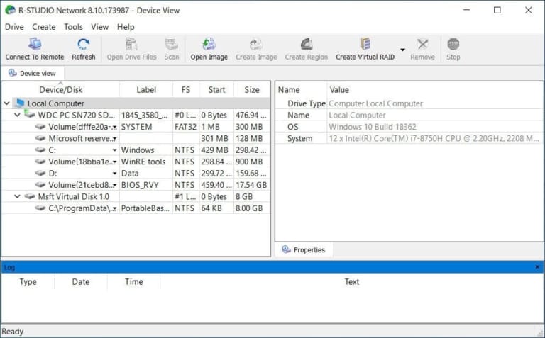 R-Studio Screenshot
