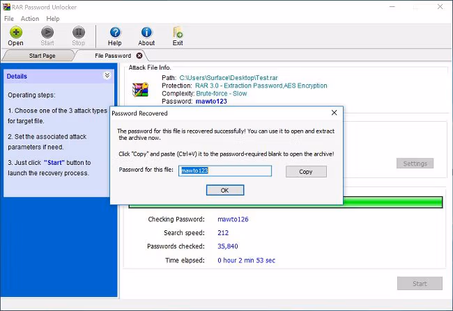 RAR Password Unlocker 1