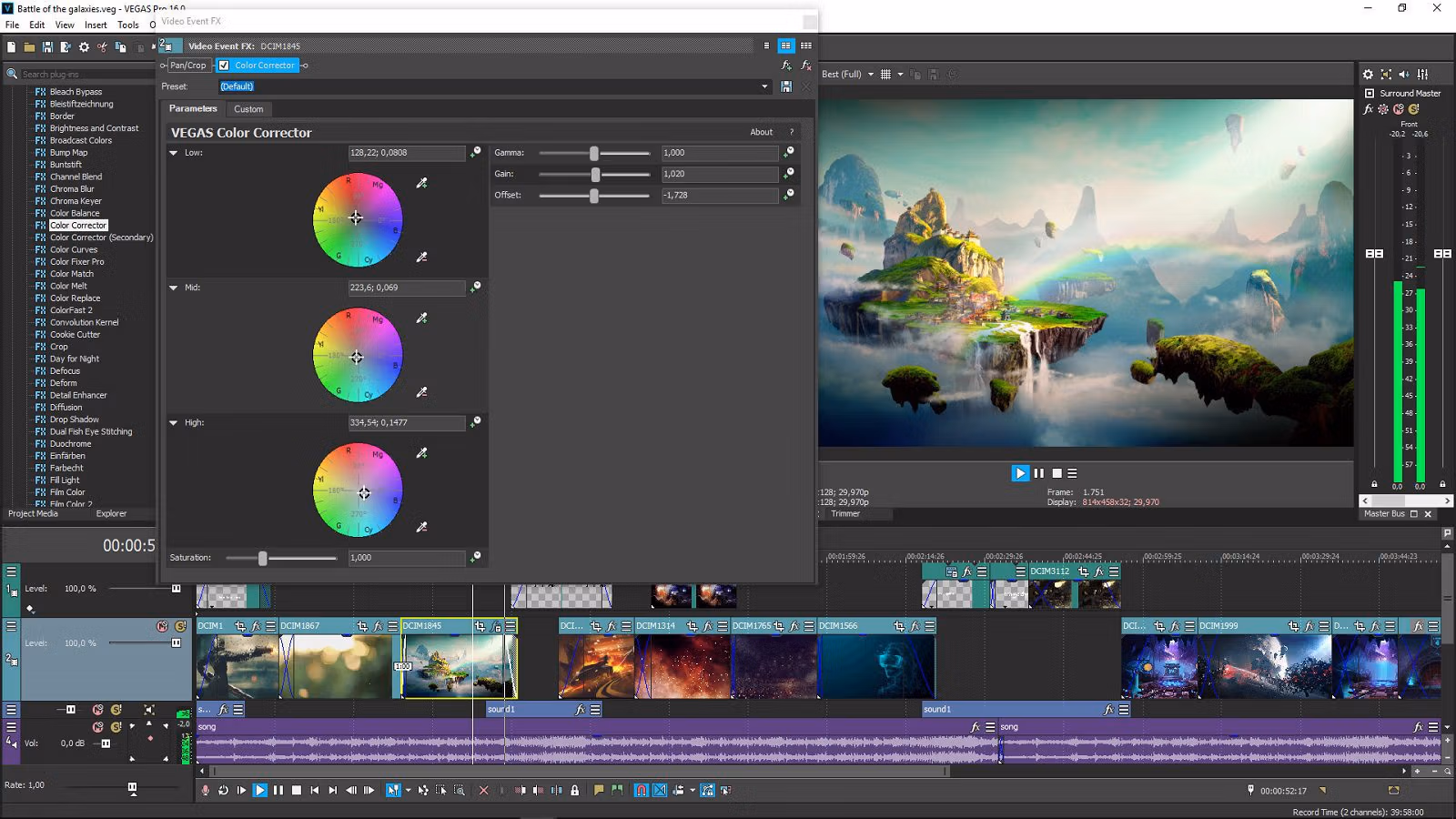 vegas Pro 16 Screenshot