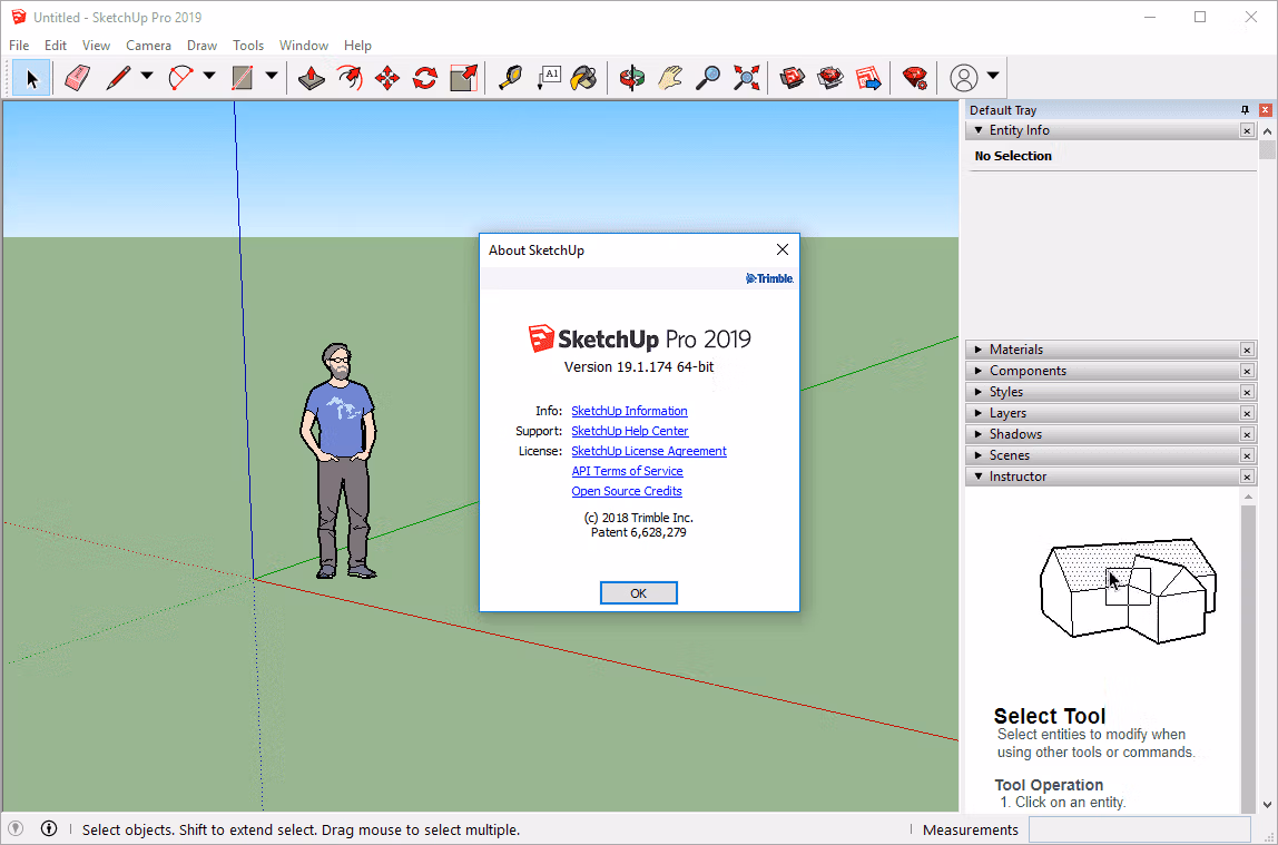 SketchUp Pro 2019 Screenshot
