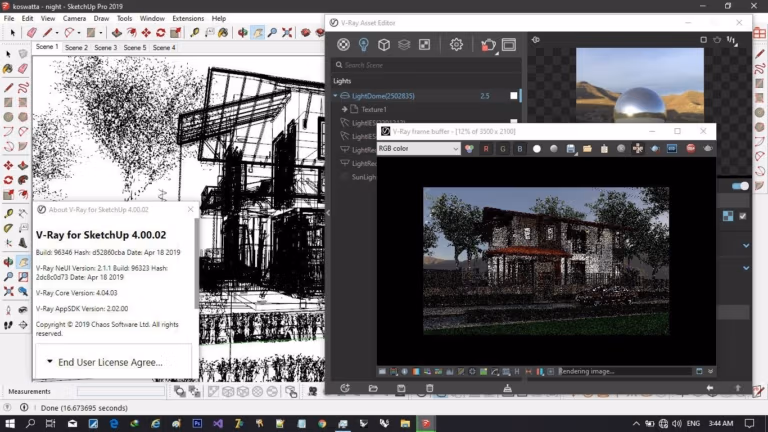V-Ray 5 for SketchUp Screenshot