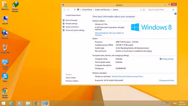 Windows 8.1 Pro sceenshot