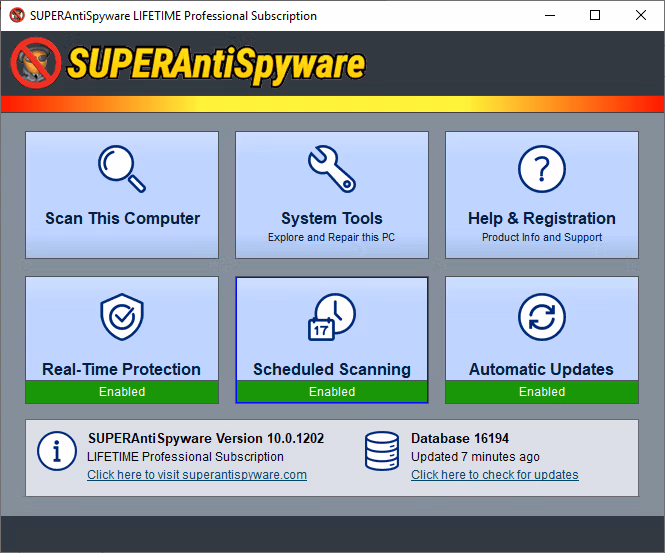 SUPERAntiSpyware Pro X 10