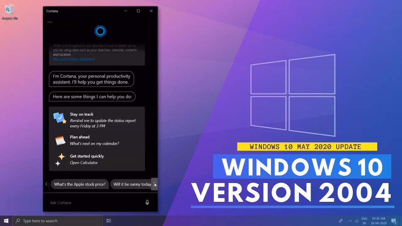 Windows 10 2004 Pro 