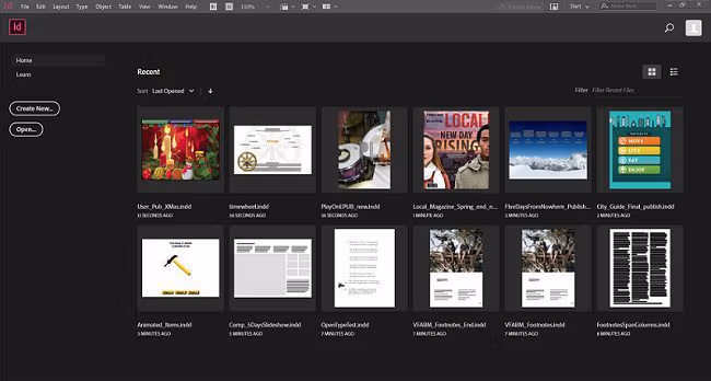 Adobe InDesign screenshot