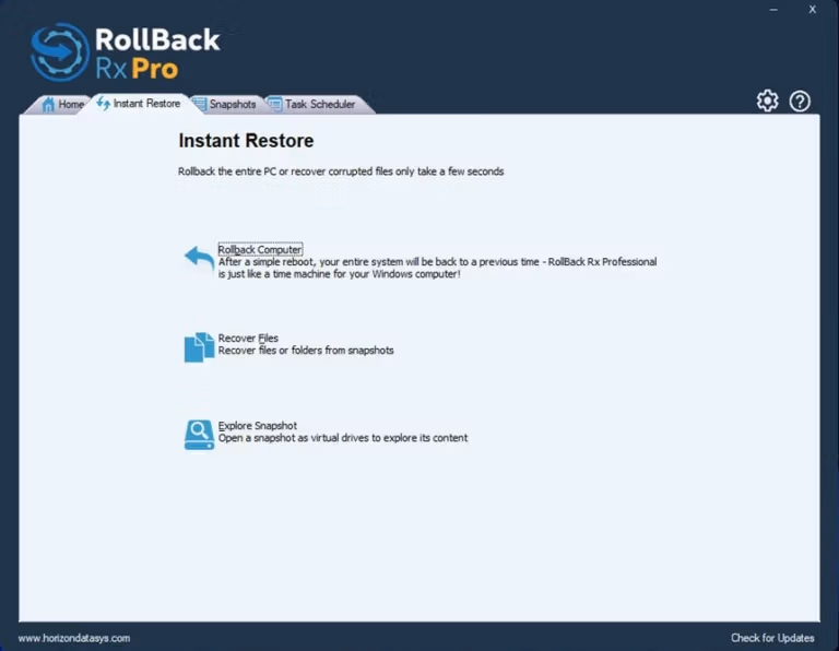 RollBack Rx Pro 12 screenshot 2