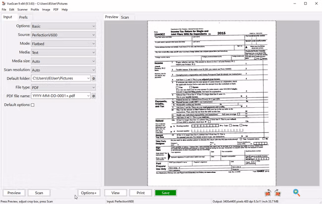 VueScan Pro Screenshot