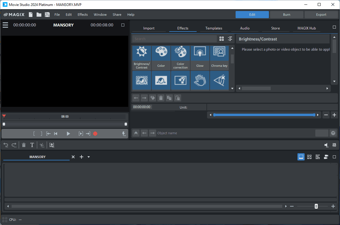 magix movie studio 2024 screenshot