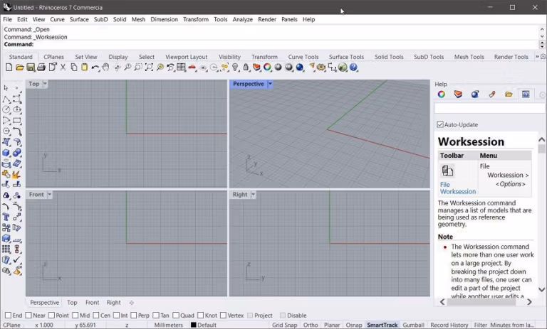 Rhinoceros 7 (Rhino 7) Screenshot