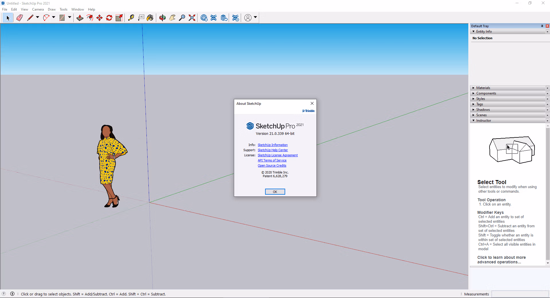 SketchUp Pro 2021 Screenshot