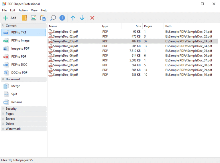 PDF Shaper Pro 10.5 Screenshot