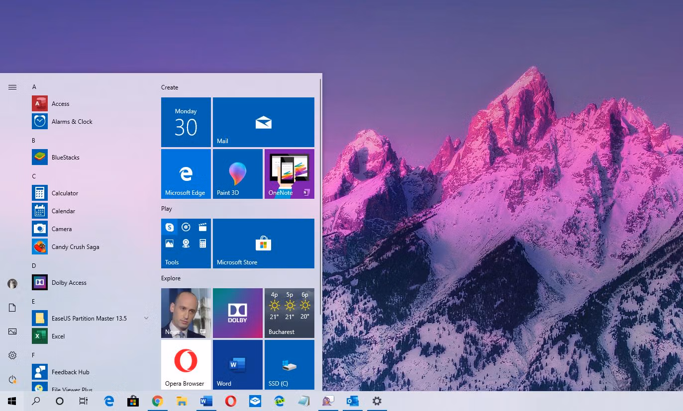 Windows 10 1909 Screenshot