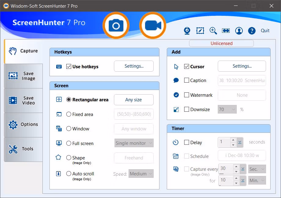 ScreenHunter 7 Pro Screenshot