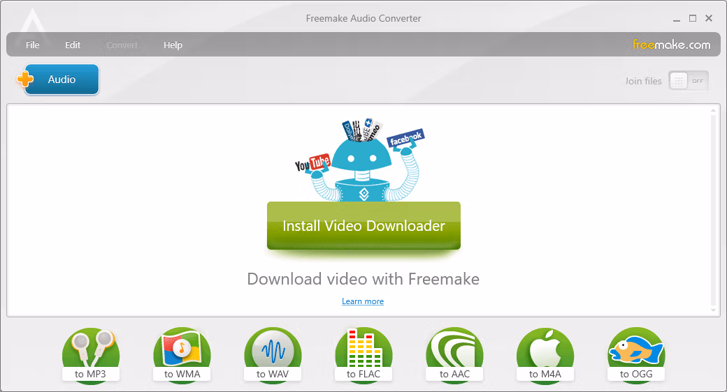 Freemake Audio Converter Window