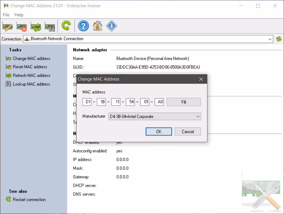 Lizardsystems Change Mac Address 21 Screenshot