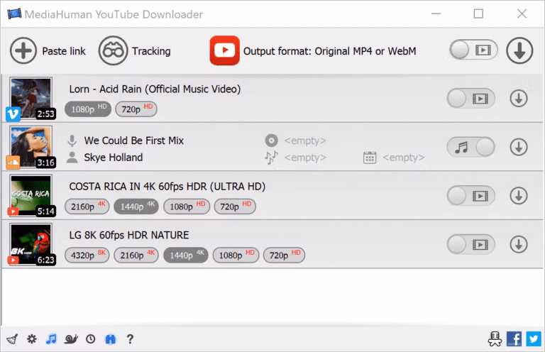 MediaHuman YouTube Downloader Screenshot