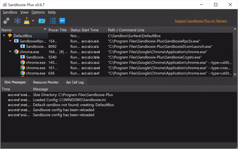 Sandboxie Plus Dark Screen