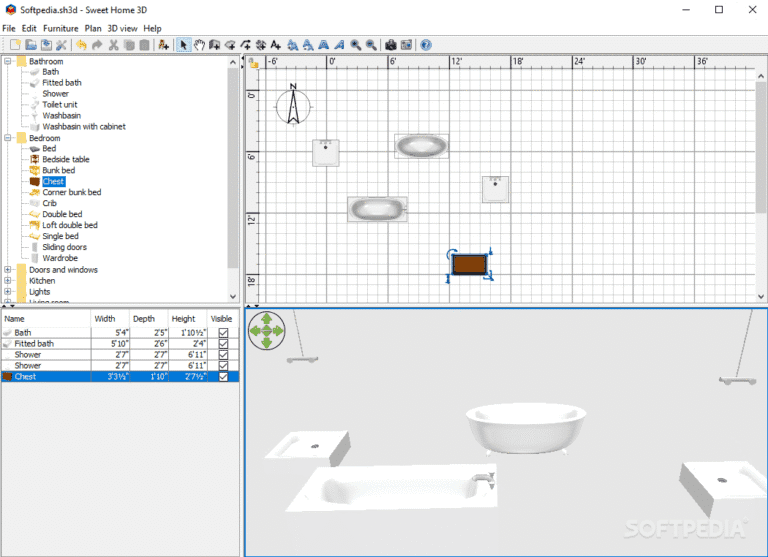 Sweet Home 3D screenshot 1