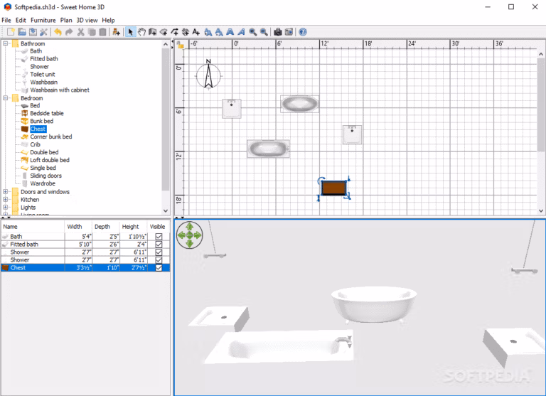 Sweet Home 3D screenshot 1