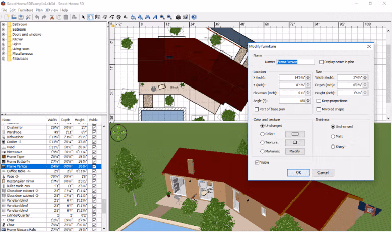 Sweet Home 3D screenshot 2