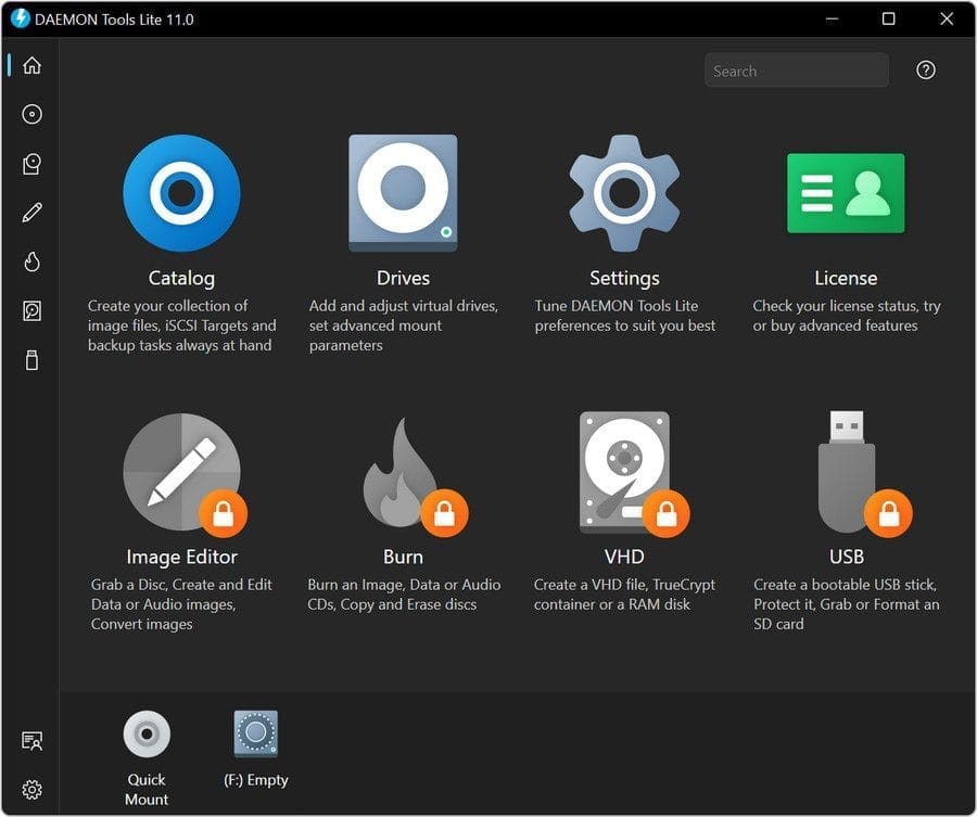 DAEMON Tools Lite 11 Screenshot