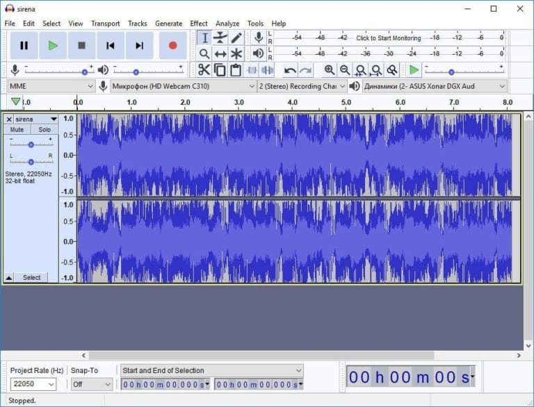 Audacity Screenshot