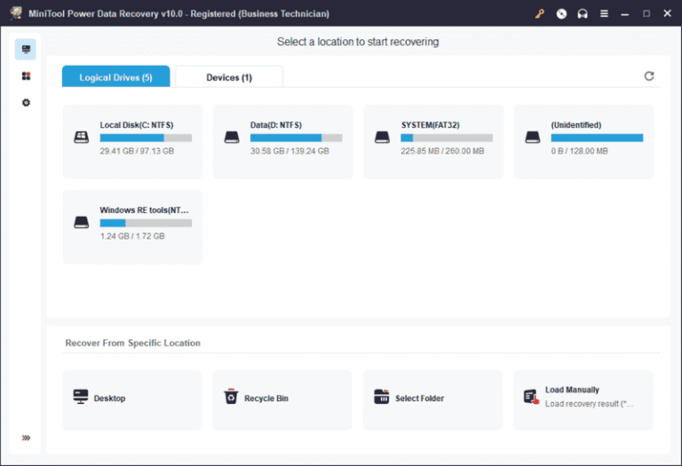 Power Data Recovery Screenshot