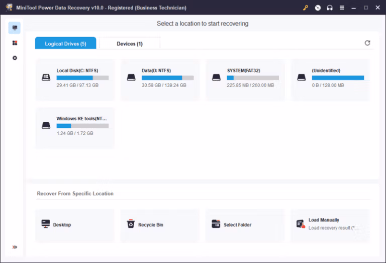 Power Data Recovery Screenshot