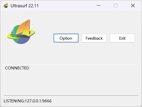 UltraSurf Screenshot