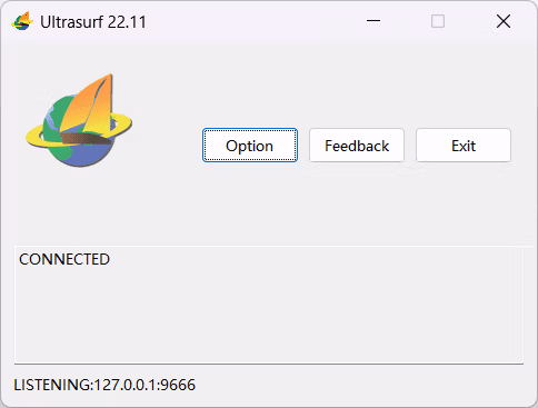 UltraSurf Screenshot
