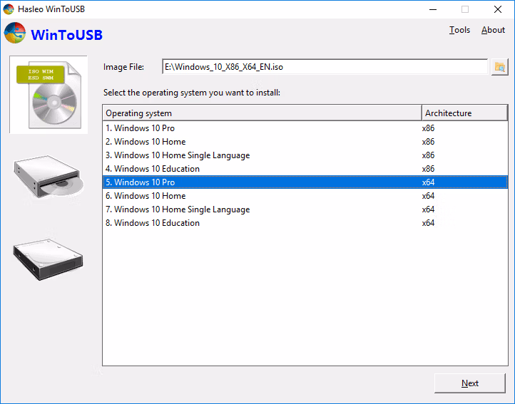 WinToUSB Enterprise Screenshot