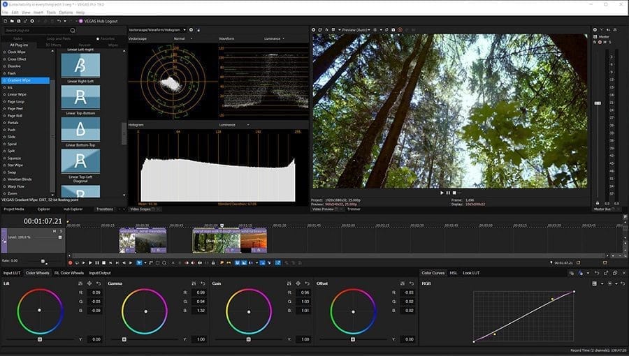 magix vegas pro 19 screenshot