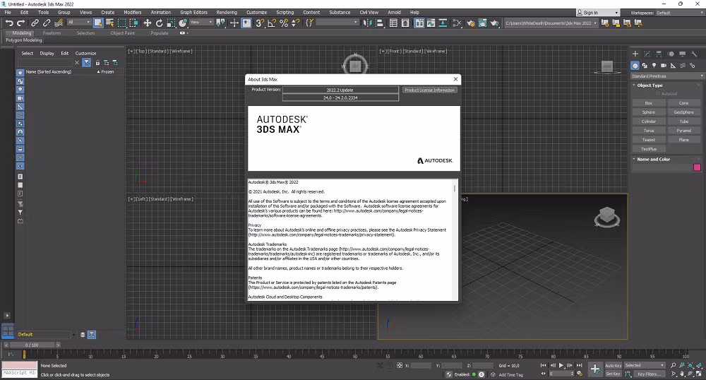 Autodesk 3DS MAX 2022 Screenshot