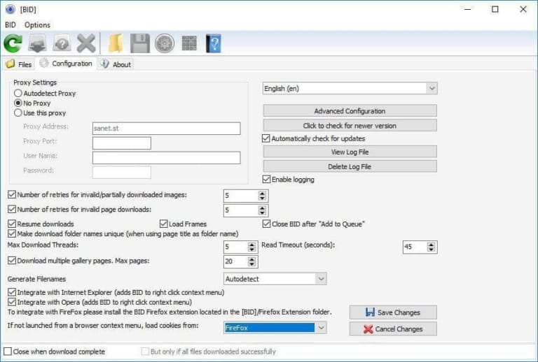 Bulk Image Downloader screenshot