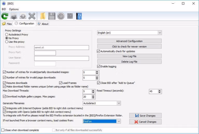Bulk Image Downloader screenshot