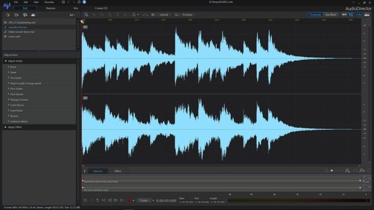 CyberLink AudioDirector Ultra 12 screenshot