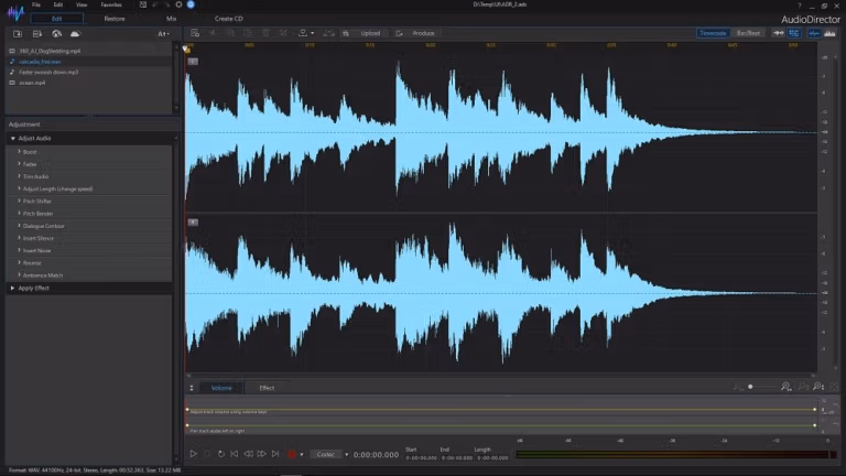 CyberLink AudioDirector Ultra 12 screenshot