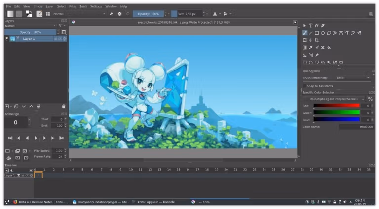 Krita Studio Screenshot