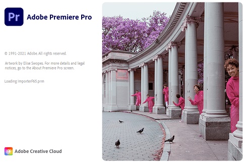 Adobe Premiere Pro 2022 Splash screen