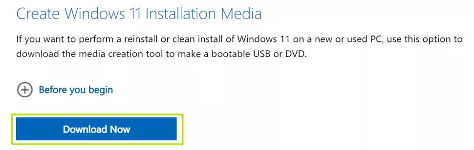 Windows 11 Installation Media download Windows 11 Installation Media download