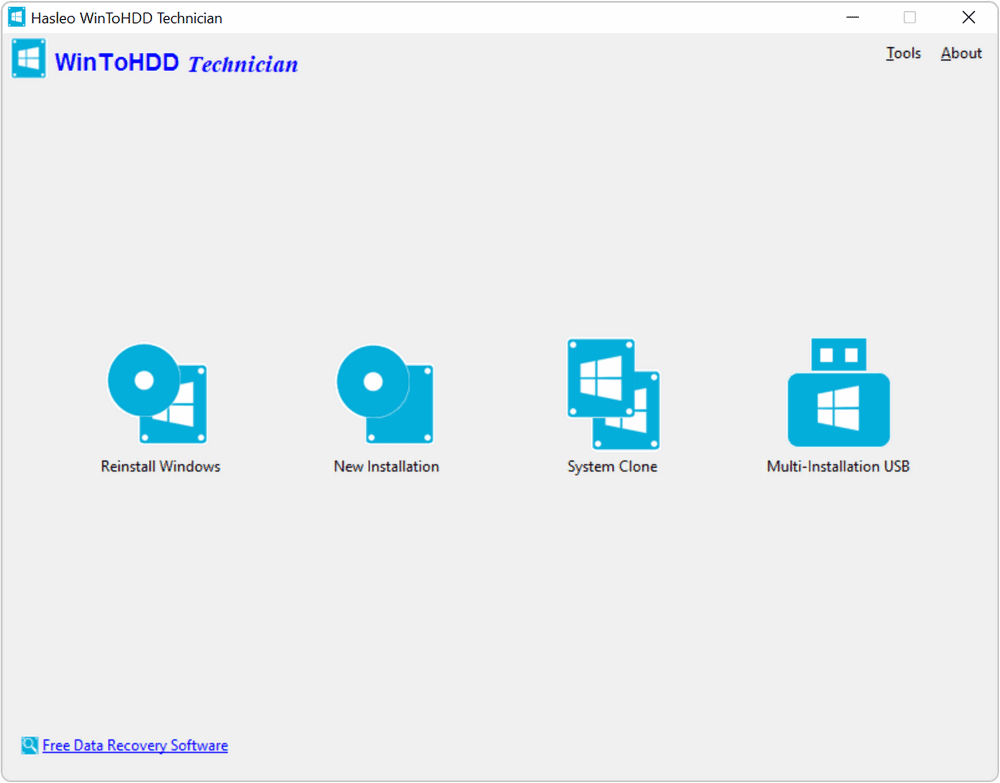 hasleo wintohdd screenshot