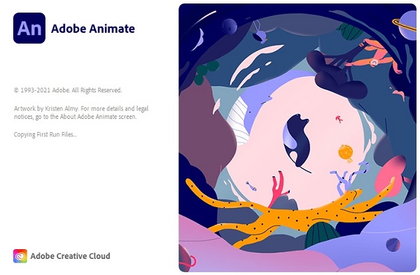 Adobe Animate 2022 Splash Screen