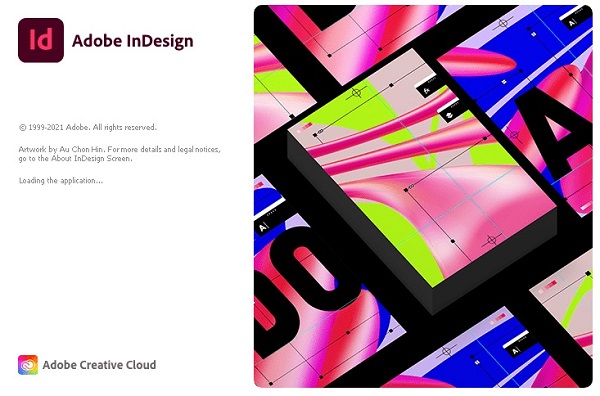 Adobe InDesign 2022 splash screen