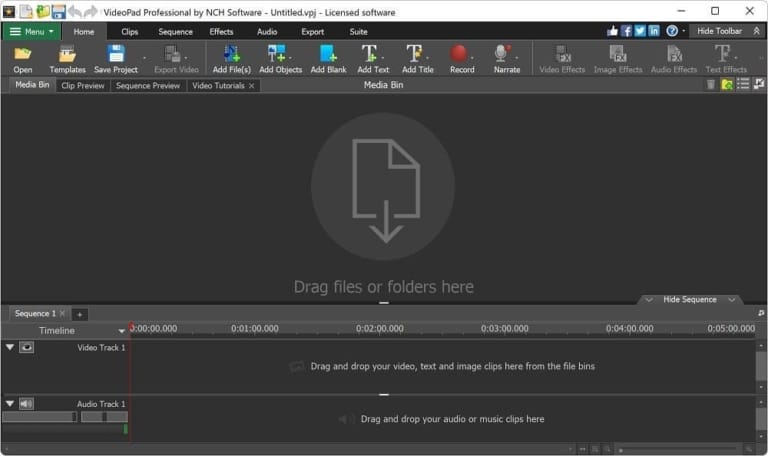 VideoPad Video Editor screenshot 1