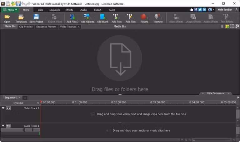 VideoPad Video Editor screenshot 1