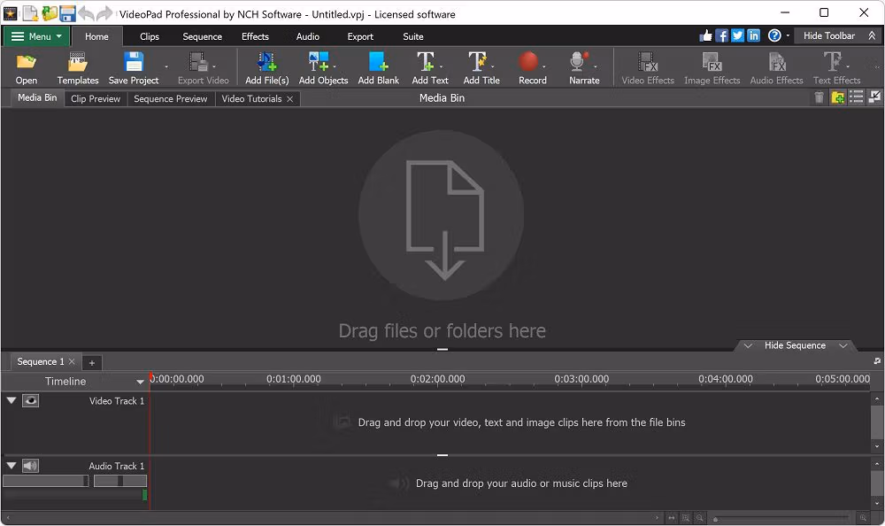 VideoPad Video Editor screenshot 1