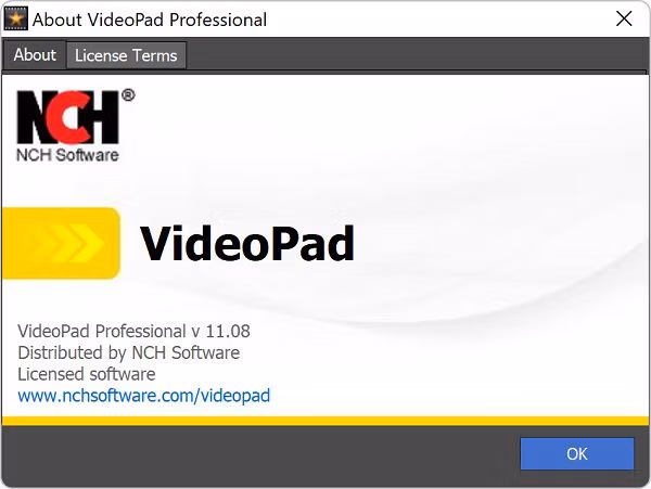 NCH VideoPad screenshot 2