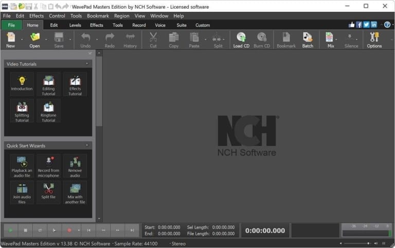 WavePad screenshot 1