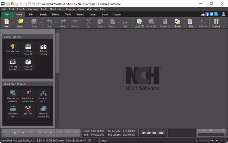 WavePad screenshot 1